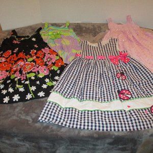 Bonnie Jean Lot of 4 Adorable Dresses